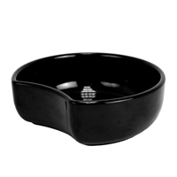 Black crescent dish - 180mm x 60mm